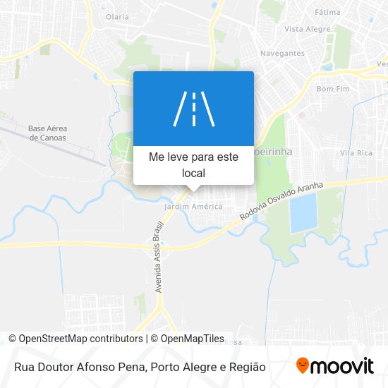 Rua Doutor Afonso Pena mapa