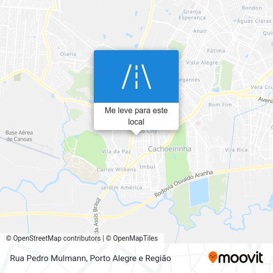 Rua Pedro Mulmann mapa