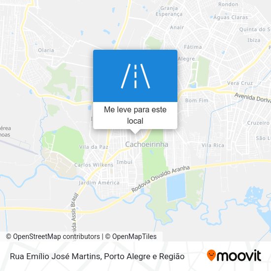 Rua Emílio José Martins mapa