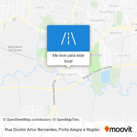 Rua Doutor Artur Bernardes mapa