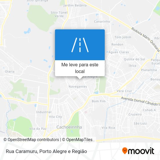 Rua Caramuru mapa