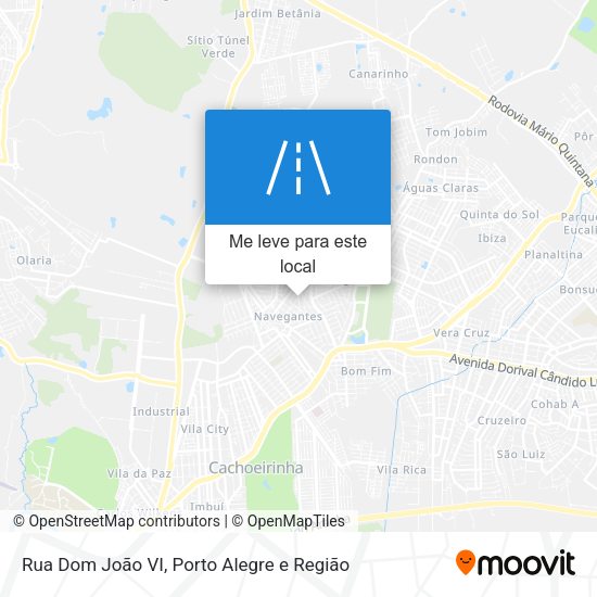 Rua Dom João VI mapa