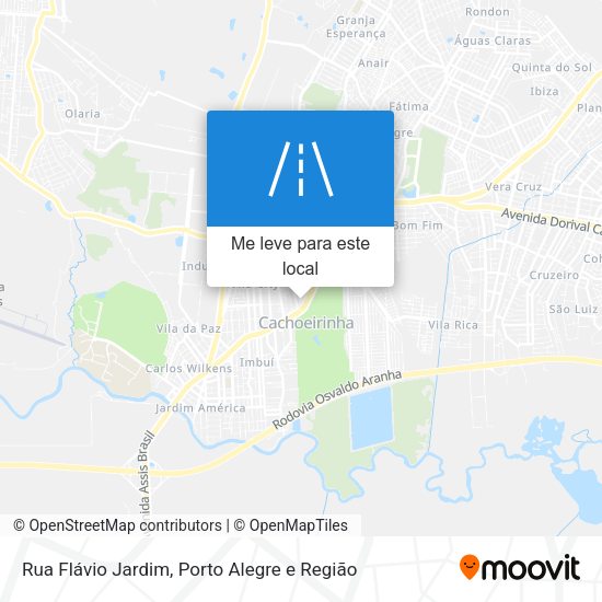 Rua Flávio Jardim mapa