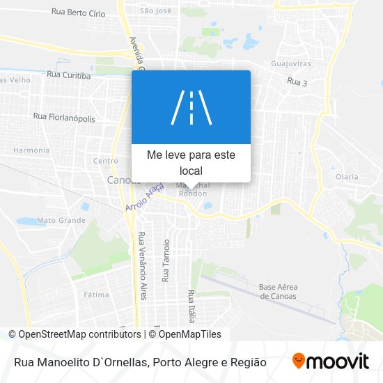 Rua Manoelito D`Ornellas mapa