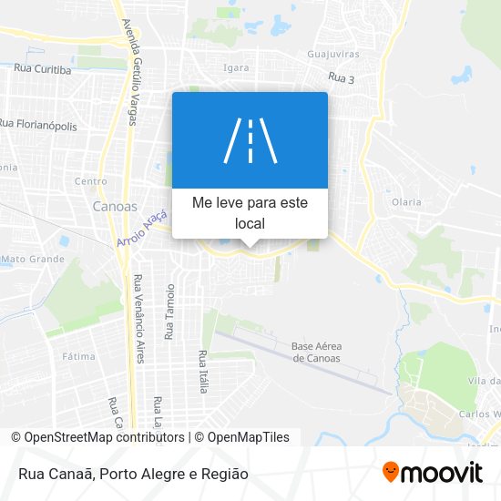 Rua Canaã mapa
