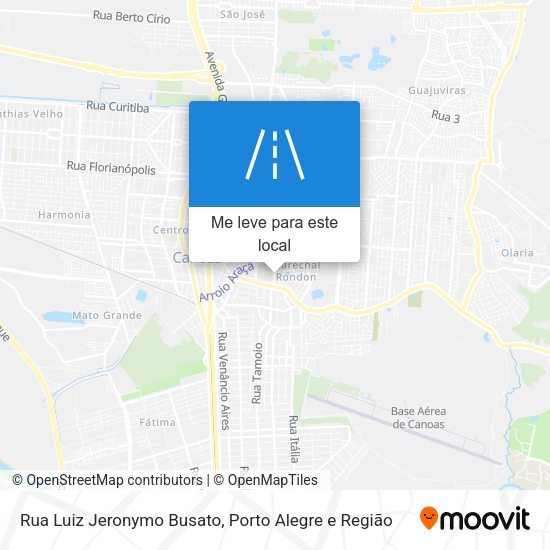 Rua Luiz Jeronymo Busato mapa