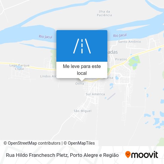 Rua Hildo Franchesch Pletz mapa