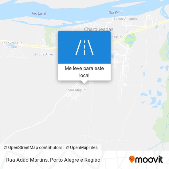 Rua Adão Martins mapa