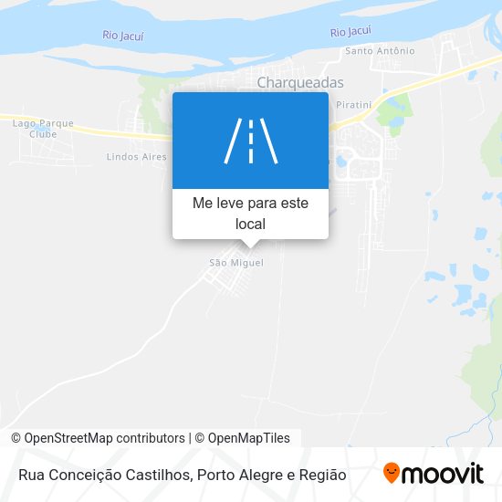 Rua Conceição Castilhos mapa