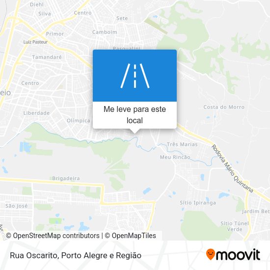Rua Oscarito mapa