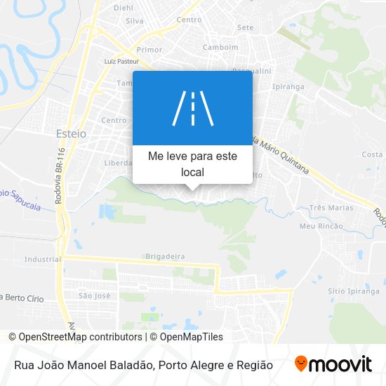 Rua João Manoel Baladão mapa