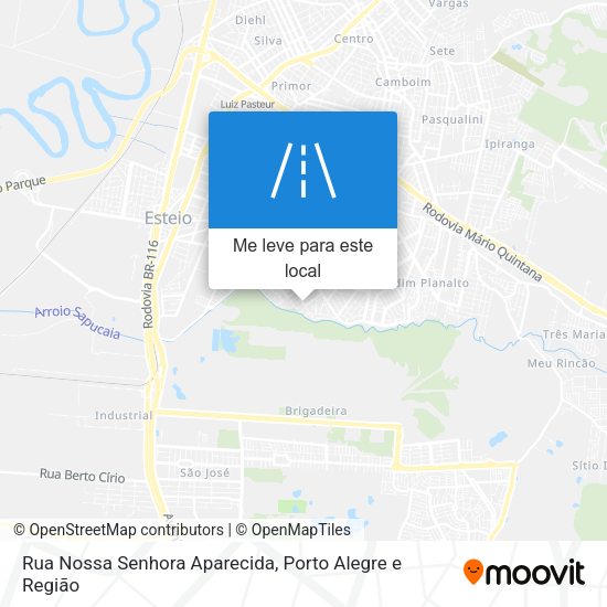 Rua Nossa Senhora Aparecida mapa
