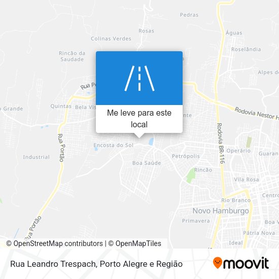 Rua Leandro Trespach mapa