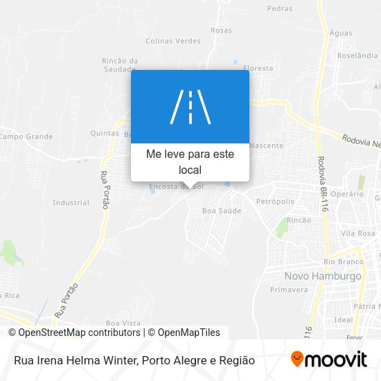 Rua Irena Helma Winter mapa