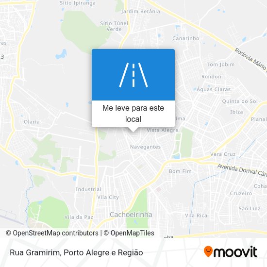 Rua Gramirim mapa
