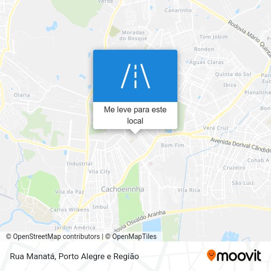 Rua Manatá mapa