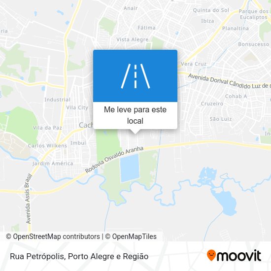 Rua Petrópolis mapa