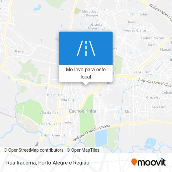 Rua Iracema mapa