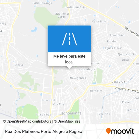 Rua Dos Plátanos mapa