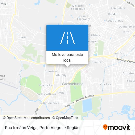 Rua Irmãos Veiga mapa