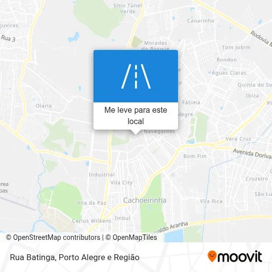Rua Batinga mapa