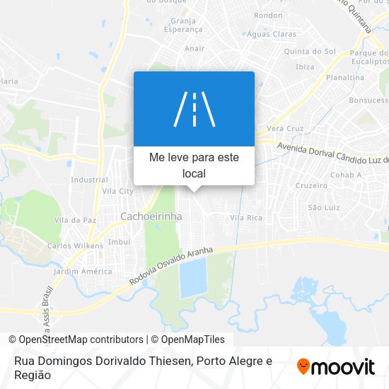 Rua Domingos Dorivaldo Thiesen mapa