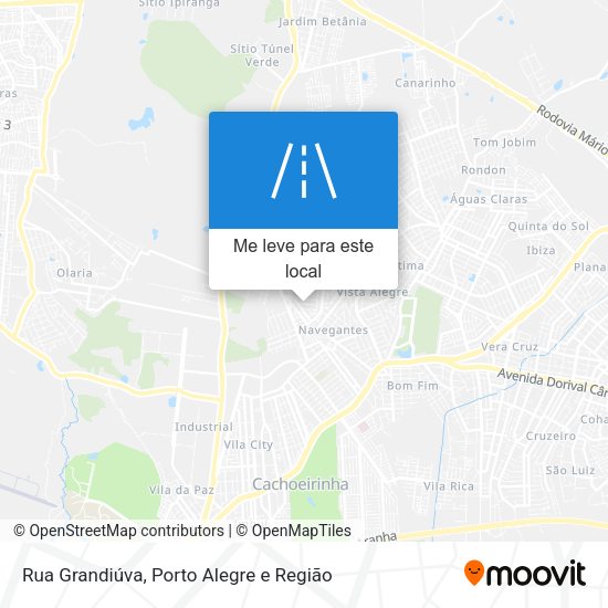 Rua Grandiúva mapa