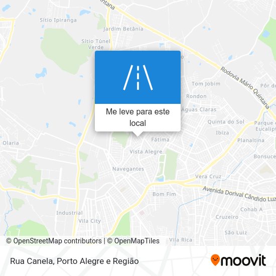 Rua Canela mapa