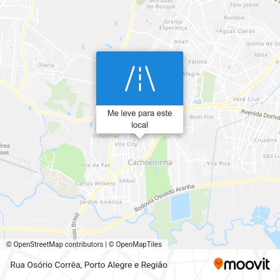 Rua Osório Corrêa mapa
