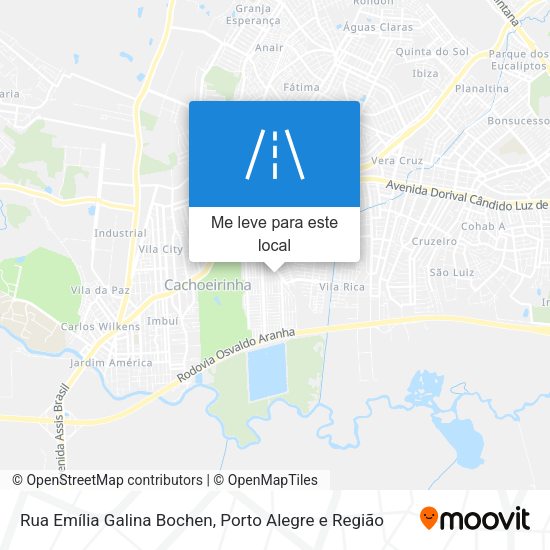 Rua Emília Galina Bochen mapa
