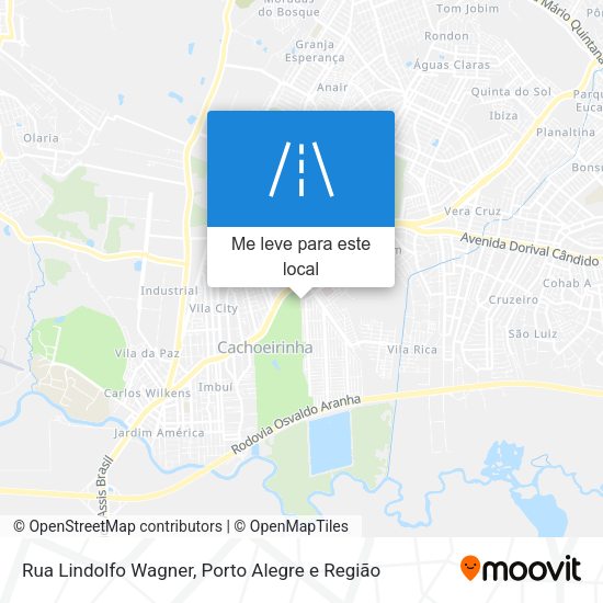 Rua Lindolfo Wagner mapa