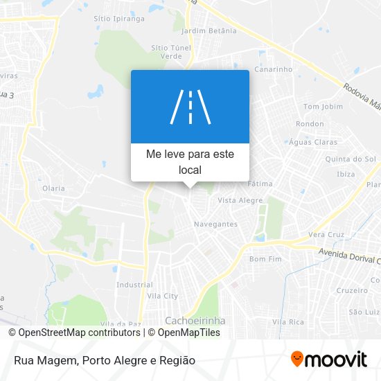 Rua Magem mapa