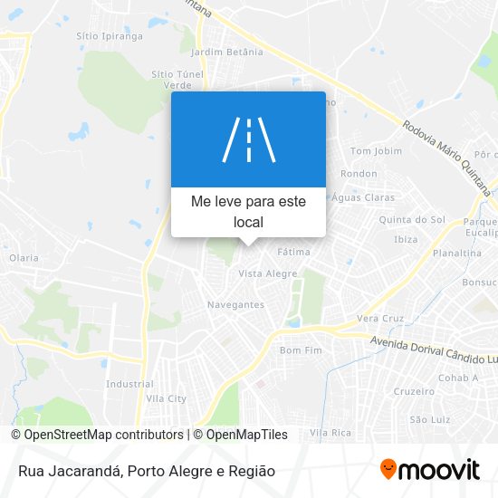 Rua Jacarandá mapa