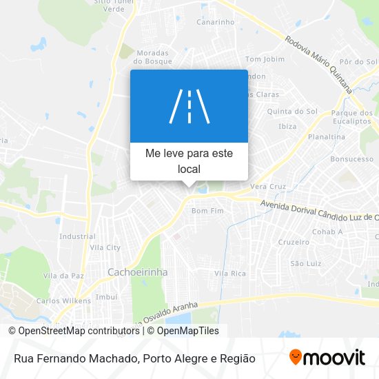 Rua Fernando Machado mapa