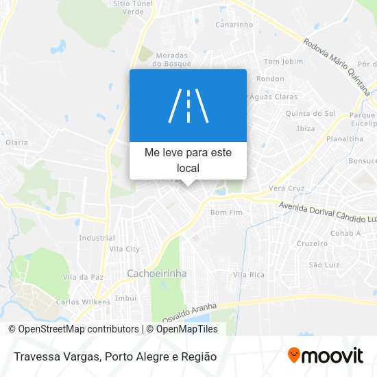 Travessa Vargas mapa