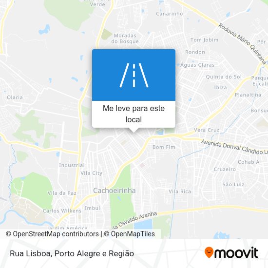Rua Lisboa mapa