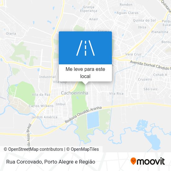 Rua Corcovado mapa