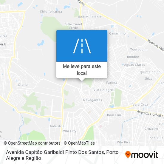 Avenida Capitão Garibaldi Pinto Dos Santos mapa