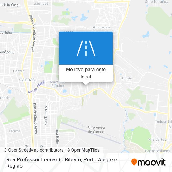 Rua Professor Leonardo Ribeiro mapa