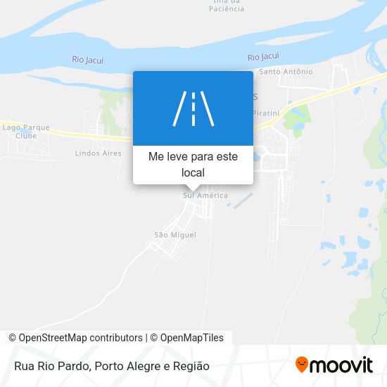 Rua Rio Pardo mapa