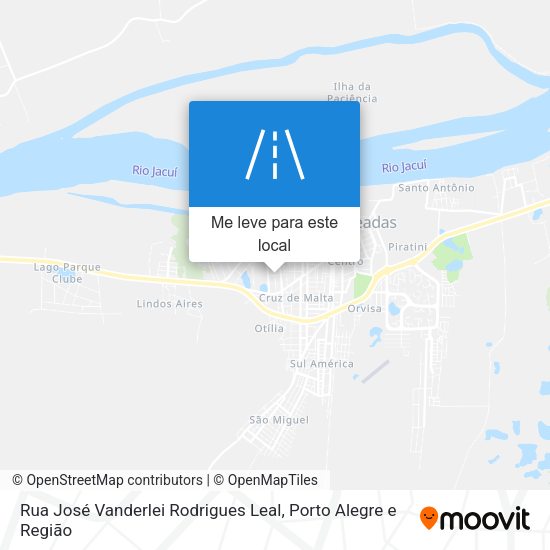 Rua José Vanderlei Rodrigues Leal mapa