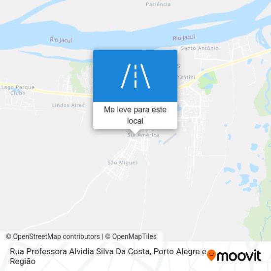 Rua Professora Alvidia Silva Da Costa mapa