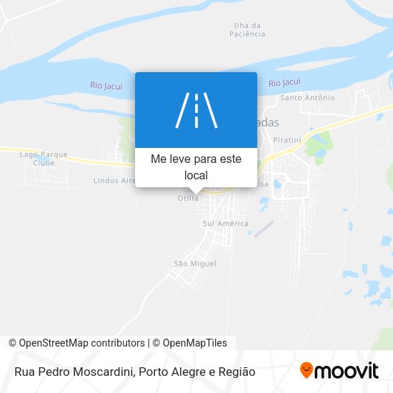 Rua Pedro Moscardini mapa