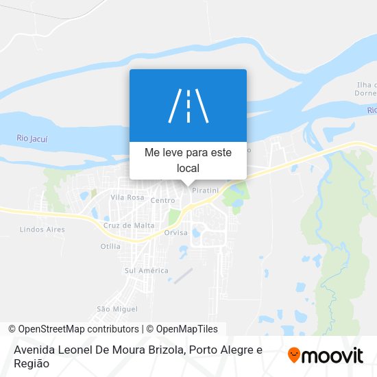 Avenida Leonel De Moura Brizola mapa