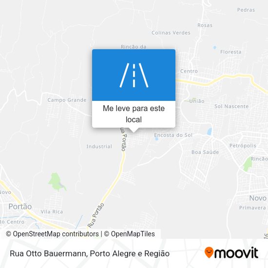 Rua Otto Bauermann mapa