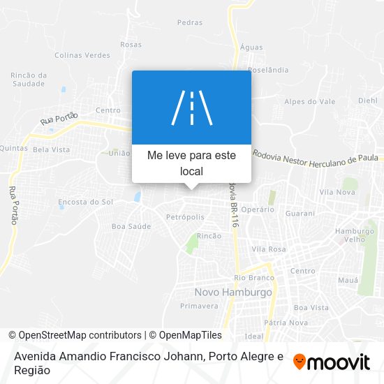 Avenida Amandio Francisco Johann mapa