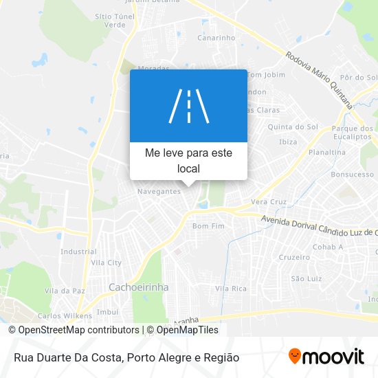 Rua Duarte Da Costa mapa
