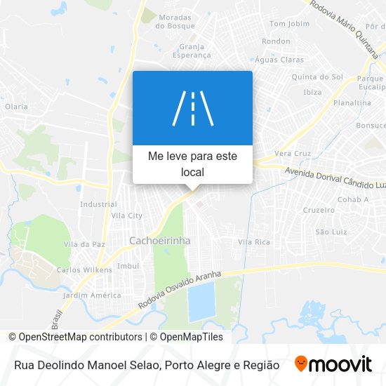 Rua Deolindo Manoel Selao mapa