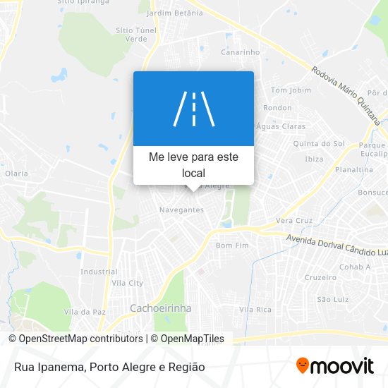Rua Ipanema mapa