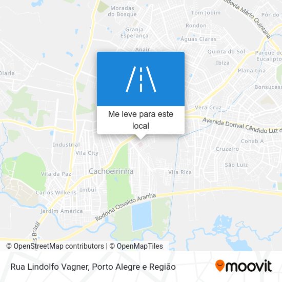 Rua Lindolfo Vagner mapa